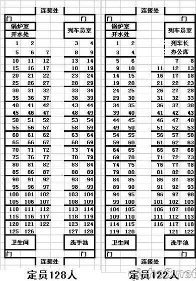 大巴靠窗座位号分布图图片