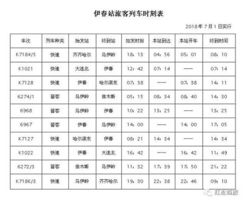 鸡西到佳木斯火车客车时刻表