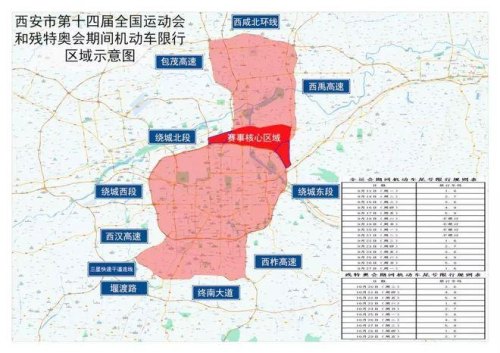 全运会期间外地车辆能进西安市区吗