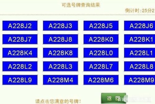 车牌数字大小的规定？