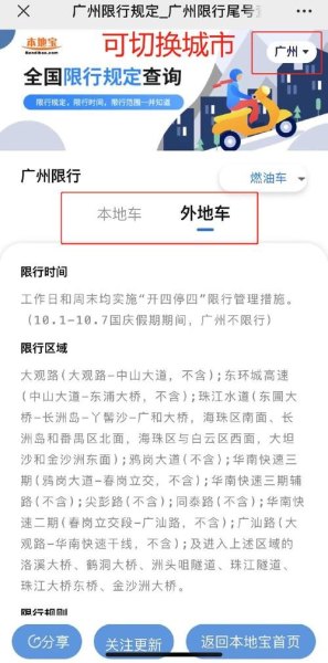 广州限行怎么查？