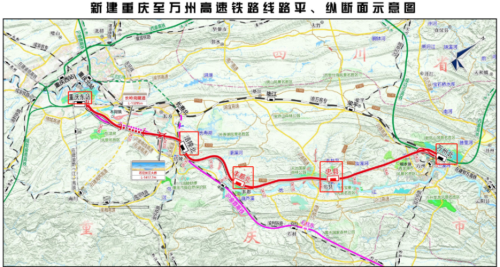 新渝万高铁详细线路走向？