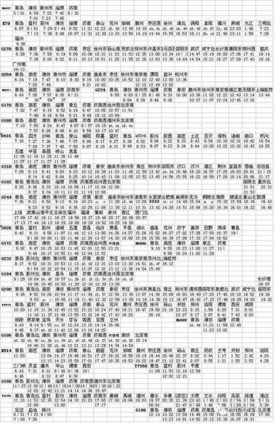 邯郸到青岛北的K1215中途停靠信息有吗？