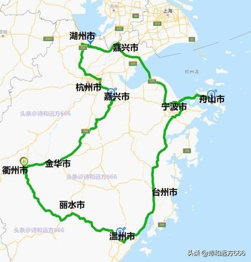 扬州去浙江自驾游路线？