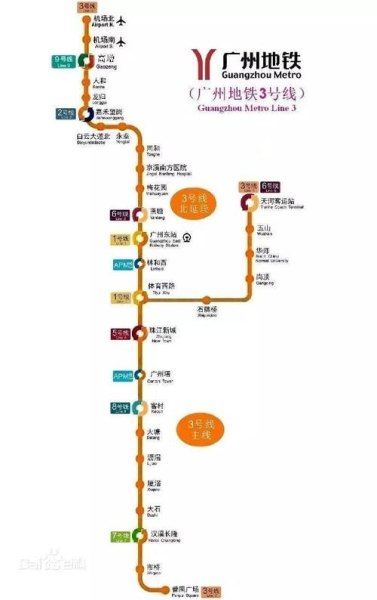 广州地铁3号线怎样转3号线北延线？