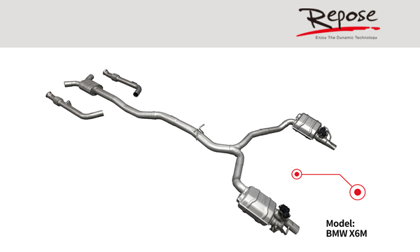 Repose 宝马X6M 4.4T 四出中尾段智能阀门排气