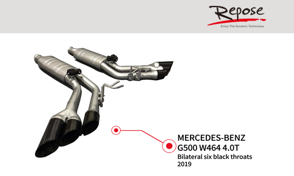 新款奔驰G500 双边六出智能阀门排气